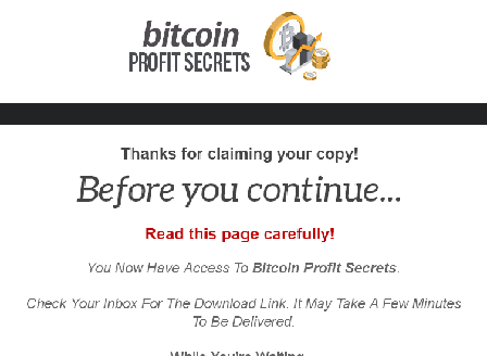 cheap Bitcoin Profit Secrets Upgrade