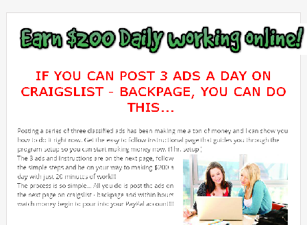 cheap $200 a day with just 20 minutes of work!