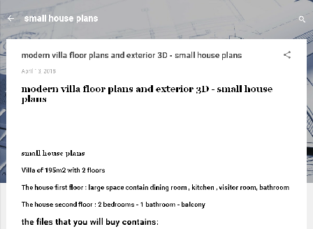 cheap modern villa floor plans and exterior 3D