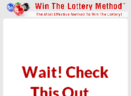 cheap Win The Lottery Method - Special Offer $29
