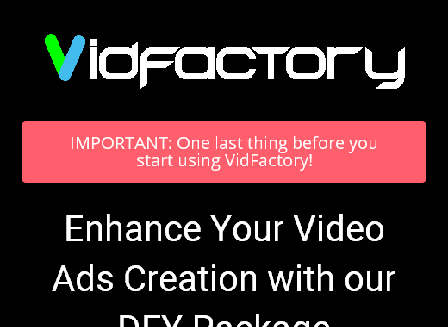 cheap VidFactory - DFY