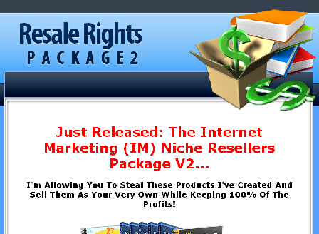cheap IM Niche Resale Rights Package 2