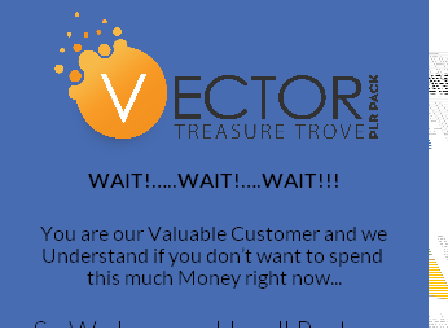 cheap Vector Treasure Trove PLR Pack - Downsell