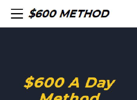 cheap $600 A Day Method