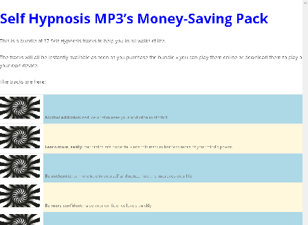 cheap Self Hypnosis MP3s Money-Saving Pack