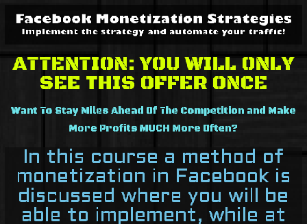 cheap Facebook Monetization Strategies
