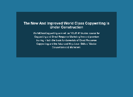 cheap World Class Copywriting - Killer Sales Letters