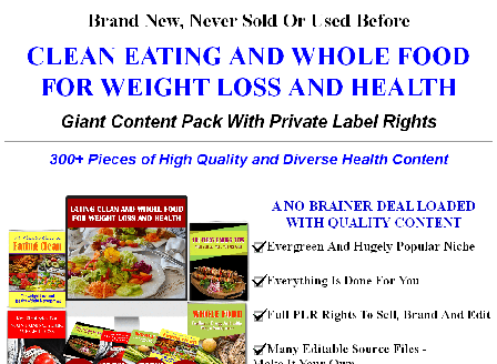 cheap [New Quality] Clean Eating and Whole Food For Weight Loss And Health