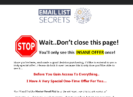 cheap Email List Secrets Master Resell Rights