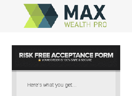 cheap Max Wealth Pro - Webinar Special