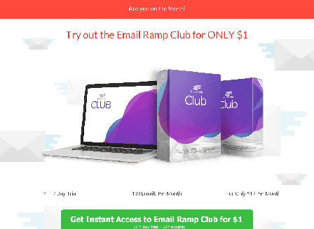 cheap Email Ramp Club - 7 Day Trial