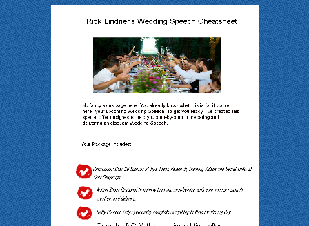 cheap Wedding Speech Cheatsheet