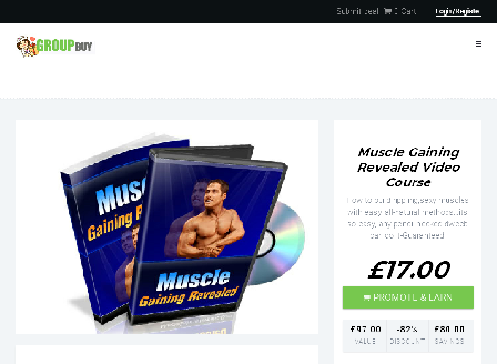 cheap Muscle Gaining Revealed Video Course