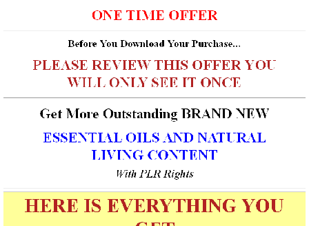 cheap New Giant - Essential Oils PLR OTO 1