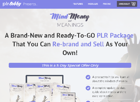 cheap [Mega PLR Ready-To-Go]  Mind, Money and Meanings