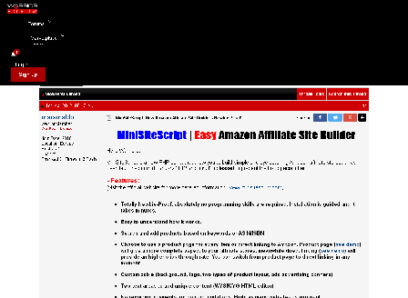 cheap MiniSiteScript | Easy Amazon Affiliate Site Builder