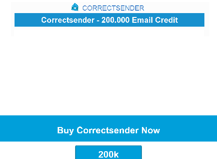 cheap Correctsender - Autoresponder - 200k credit