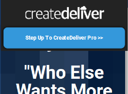 cheap CreateDeliver Pro Membership