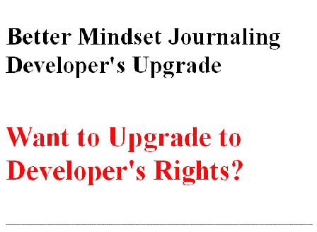 cheap [PLR] Develop a Better Mindset Journal Content Developer