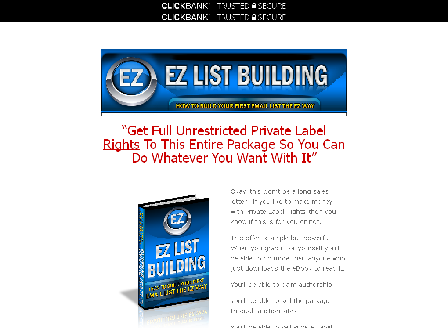 cheap EZ LIST BUILDING