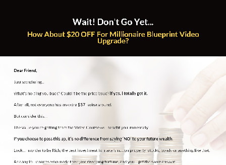 cheap Millionaire Blueprint – Video-Course