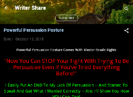 cheap Powerful Persuasion Posture