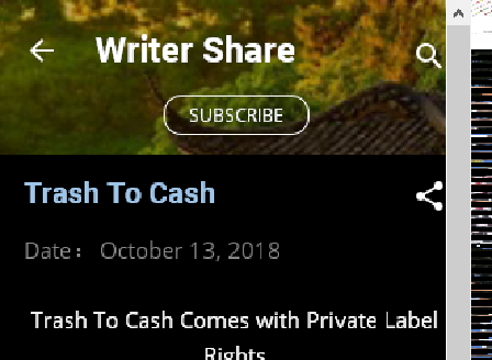 cheap Trash To Cash - PLR
