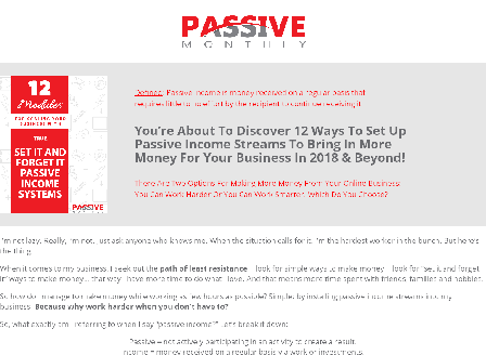 cheap Discover 12 Ways To Set Up Passive Income Streams To Bring In More Money For Your Business