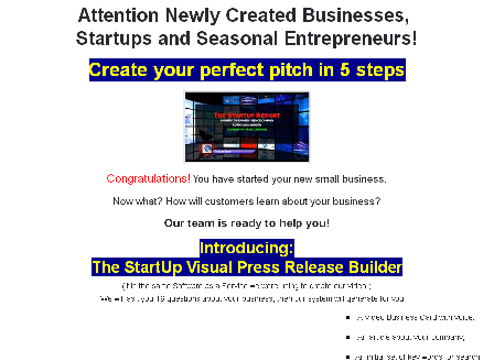 cheap The Startup Video Press Release Builder