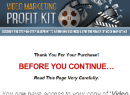cheap Video Marketing Profit Kit Video Upgrade