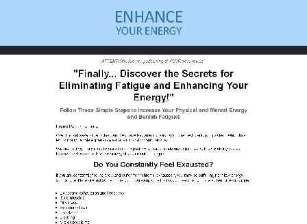 cheap Enhance Your Energy