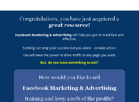 cheap Facebook Marketing & Advertising - Resell Package