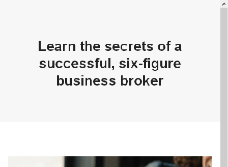 cheap The Six-Figure Business Broker Online Course For Real Estate Agents