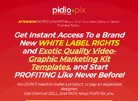 cheap PIDIO.PIX Marketing Kit - Agency License