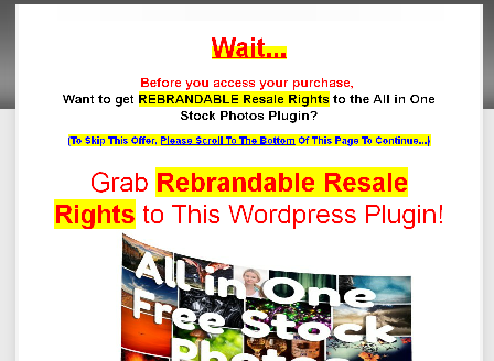 cheap [Resale] All In One Free Stock Photos Plugin