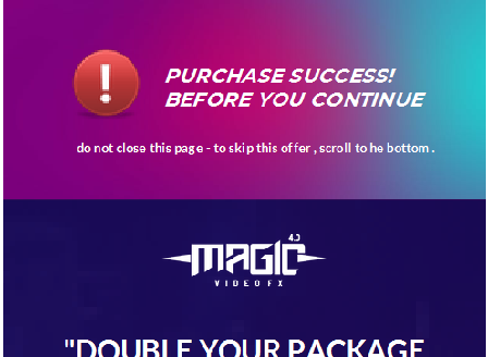 cheap Magic Video 4.0 Deluxe Mega Pack + Developer license + Mega Bonuses