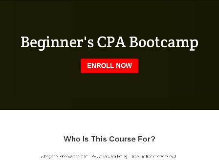 cheap Beginners CPA Bootcamp
