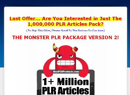 cheap 20190401 Million+ PLR ARTICLES V2 MONSTER PACKAGE!
