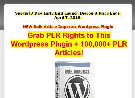 cheap [PLR] Article Importer WP Plugin +100K Articles