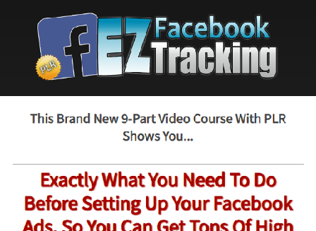 cheap EZ Facebook Tracking - PLR Videos