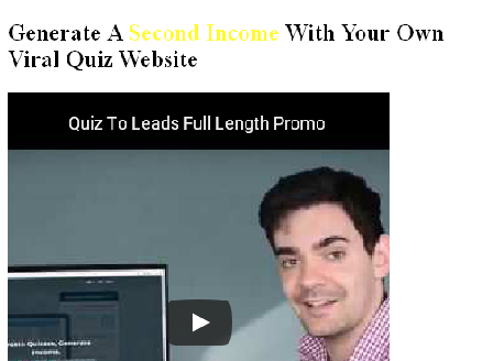 cheap Quiz To Leads - Your Viral Quiz Website
