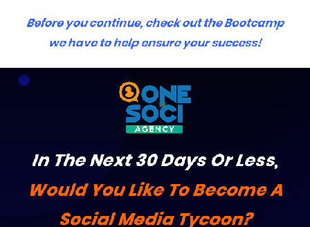 cheap OneSoci Agency Bootcamp