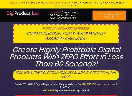 cheap DigiProduct Lab PRO* | 100% Done-For-You Products!
