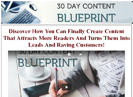 cheap 30 Day Content Blueprint