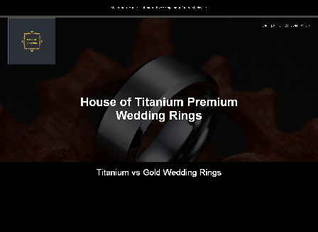 cheap House of Titanium Black Wedding Ring