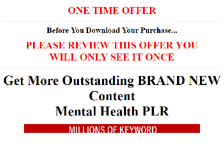 cheap [High Quality] Mental and Emotional Health PLR