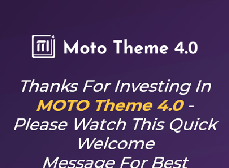 cheap Moto Theme 4.0 - PRO