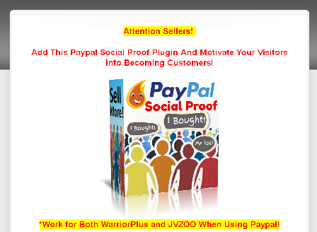 cheap JVZOO Paypal Social Proof Plugin