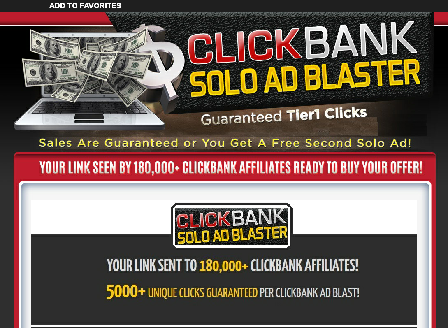 cheap Clickbank Solo Ad Blaster