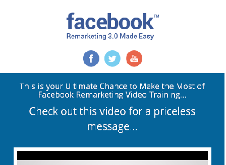 cheap Facebook Remarketing Mastery course upsell